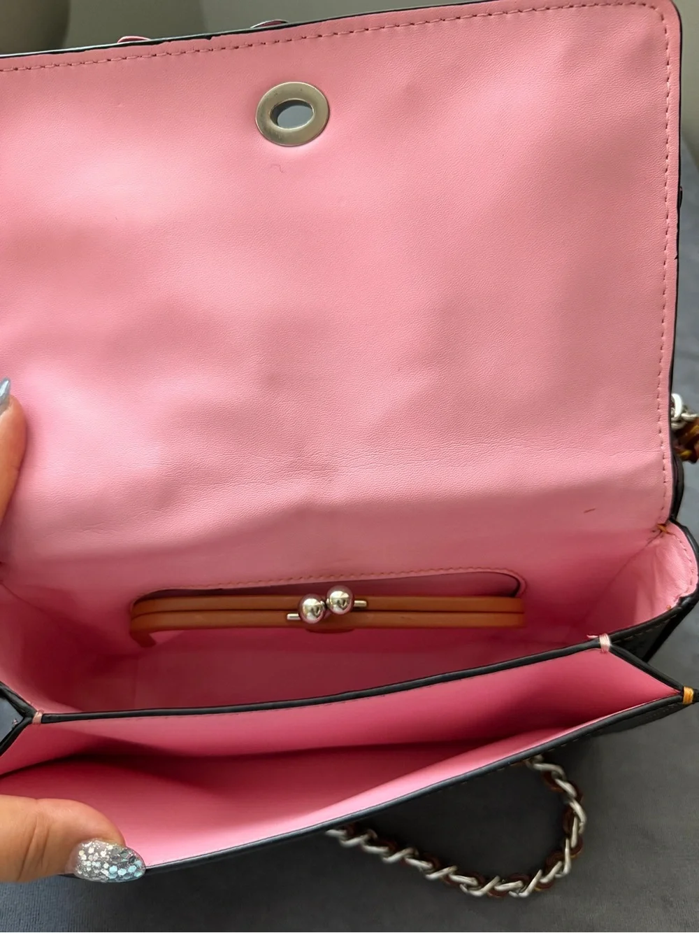STUNNING & ULTRA-RARE Coach 1941 Tea Rose Double Dinky Satchel